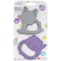Melii Teethers hryzadielko Bulldog & Cat 2 ks