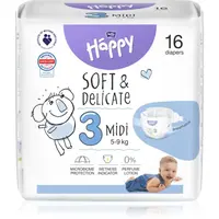 BELLA Baby Happy Soft&Delicate jednorazové plienky Midi 5-9 kg 16 ks