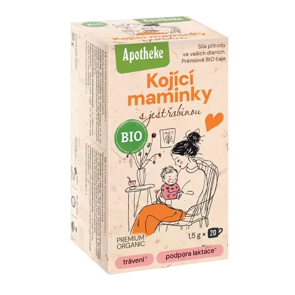 APOTHEKE BIO Dojčiace mamičky s jastrabinou čaj 20 x 1.5 g
