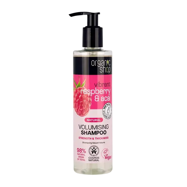 ORGANIC SHOP Šampón pre objem Malina & Acai 280 ml
