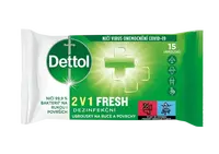 DETTOL Dezinfekčné obrúsky 2v1 na ruky a povrchy 15 ks