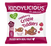 KIDDYLICIOUS Chrumkavé malinové rybičky 12 g