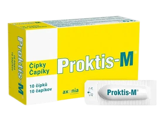 PROKTIS Rektálne čapíky na hojenie rán s obsahom kyseliny hyalurónovej 10 ks