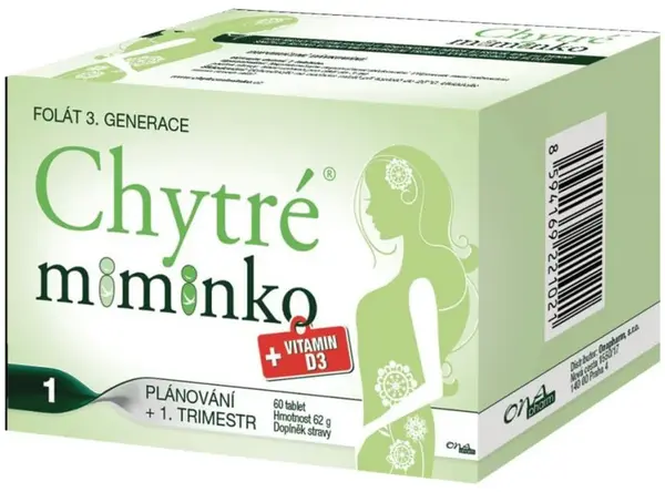 CHYTRÉ MIMINKO + Vitamin D3 60 tablet