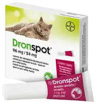 DRONSPOT 96mg/24 mg Velké mačky spot-on 2 x 1.12 ml