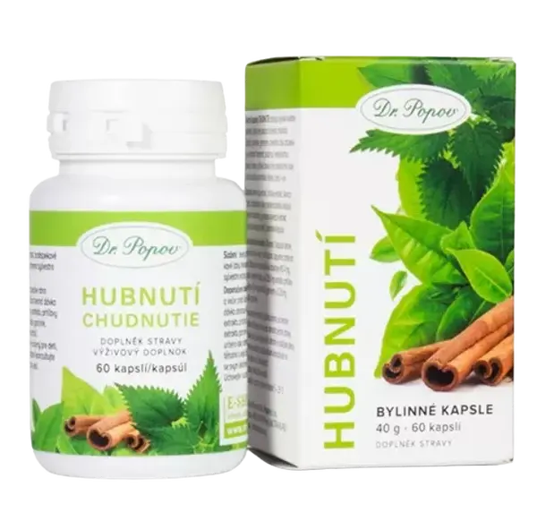DR.POPOV Bylinné kapsule Chudnutie 60 kapsúl