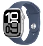 APPLE Watch Series 10 42mm Strieborný hliník s denimovým športovým remienkom M/L