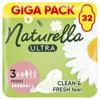 NATURELLA Ultra Maxi Size 3 hygienické vložky s křidélkyUltra Maxi Size 3 hygienické vložky s krídelkami 32 ks