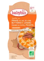 BABYBIO menu pastiňák s máslovou tekvicou, kačicou a polentou 2 x 200 g