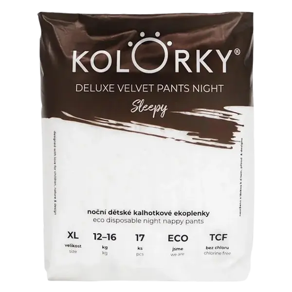 KOLORKY DELUXE VELVET PAINTS NIGHT Sleepy veľ. XL (12-16 kg)  17 ks
