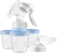 PHILIPS AVENT Odsávačka materského mlieka manuálna s VIA systémom na uskladnenie 8 ks