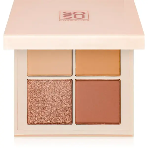 SOSU Cosmetics Eyeshadow Quad paletka očných tieňov odtieň Nude 4.8 g