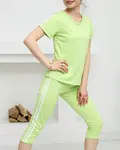 Resti Neon green women's sports tracksuit set - Clothing