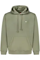 Pánska mikina s kapucňou v khaki farbe