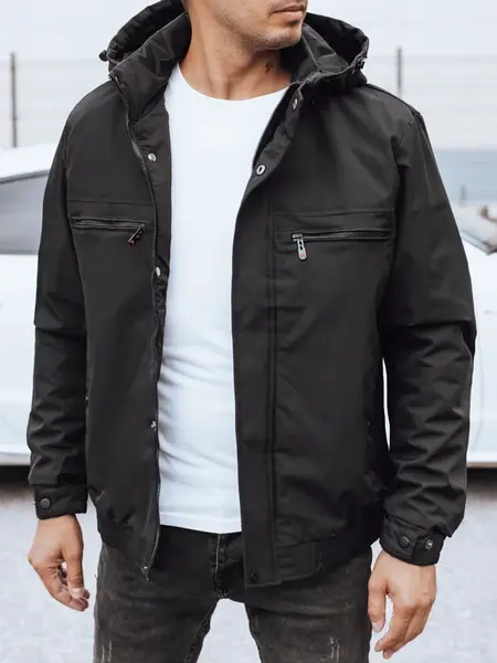 Kurtka męska przejściowa czarna Dstreet