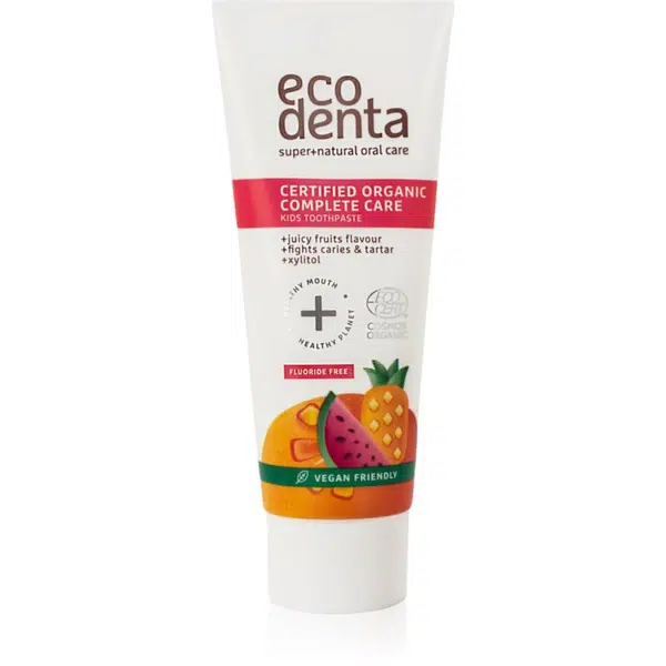 Ecodenta Organic Kids Certified Organic Juicy Fruit detská zubná pasta 75 ml