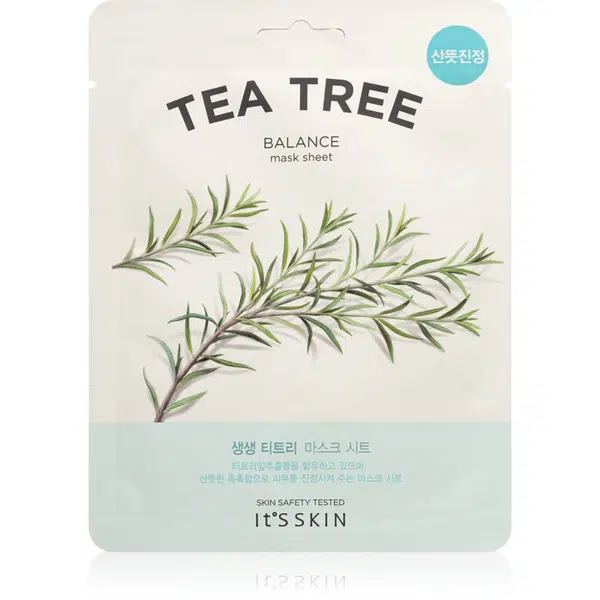 It´s Skin The Fresh Mask Tea Tree revitalizačná plátenná maska pre problematickú pleť, akné 18 g