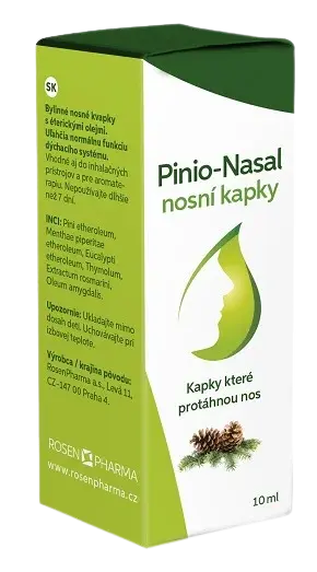 PINIO-NASAL Pinio - Nasal nosné kvapky s éterickými olejmi 10 ml