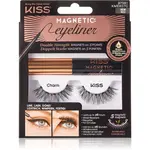 KISS Magnetic Eyeliner & Eyelash Kit magnetické mihalnice 07 Charm 1 pár