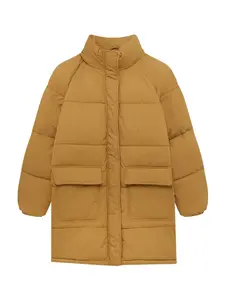 Pull&Bear Zimný kabát  svetlohnedá