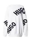 HUGO Oversize sveter 'Slaria'  čierna / šedobiela