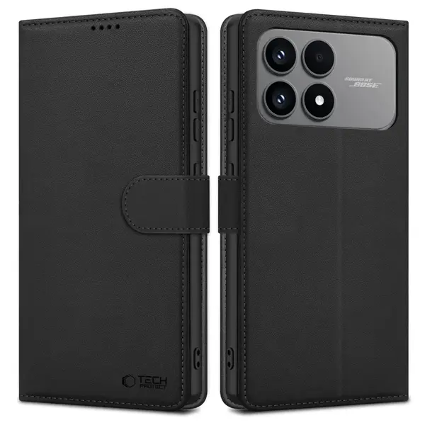 Tech-Protect Wallet knižkové puzdro na Xiaomi Poco F8 Pro, čierne