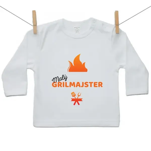 Boodyy Tričko s dlhým rukávom Malý grilmajster 128 (7-8 rokov)