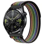 BStrap Velcro Nylon remienok na Garmin Venu 2, black rainbow