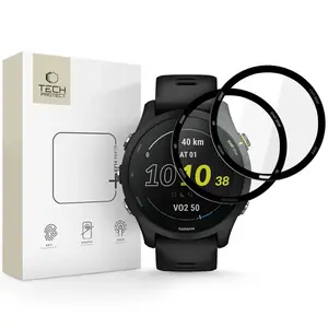 Tech-Protect Glass Flex 2x ochranné sklo na Garmin Forerunner 255 / 255 Music, čierne