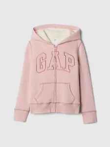 GAP Dětská sherpa mikina s logem - Holky