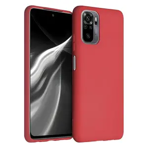 Puzdro Silicone case pre Xiaomi Redmi Note 10/Redmi Note 10S - Červená H10997