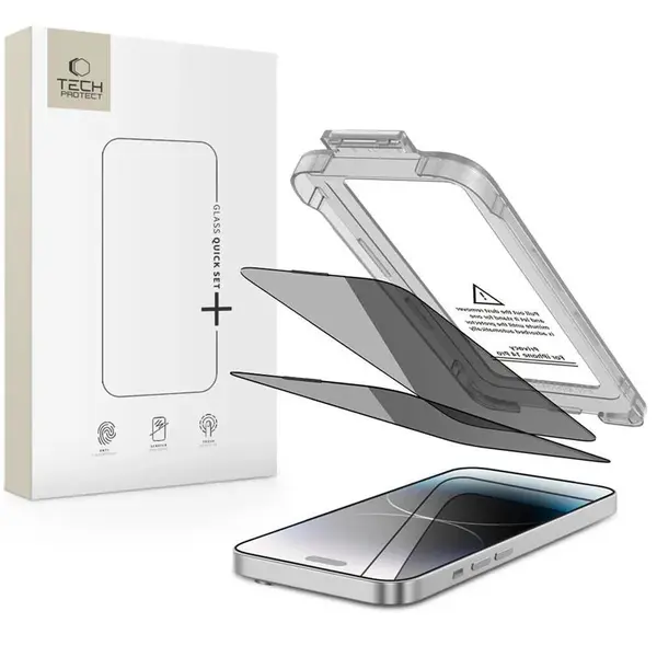 Tech-Protect Quick Set Spy 2x ochranné sklo na iPhone 14 Pro