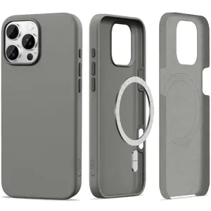 Tech-Protect Silicone MagSafe kryt na iPhone 16 Pro, šedý