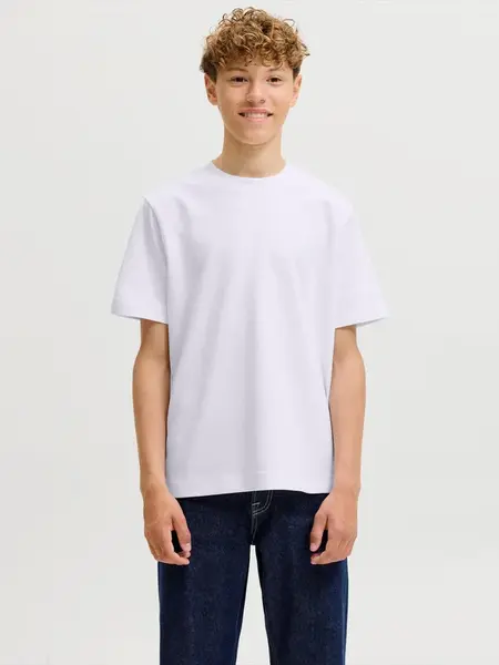 Jack & Jones Junior Tričko 'JJEBARRON'  biela