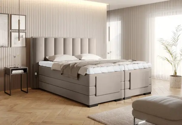Boxspring Veros Rozměr: 160 x 200 cm, látka: Sola 18