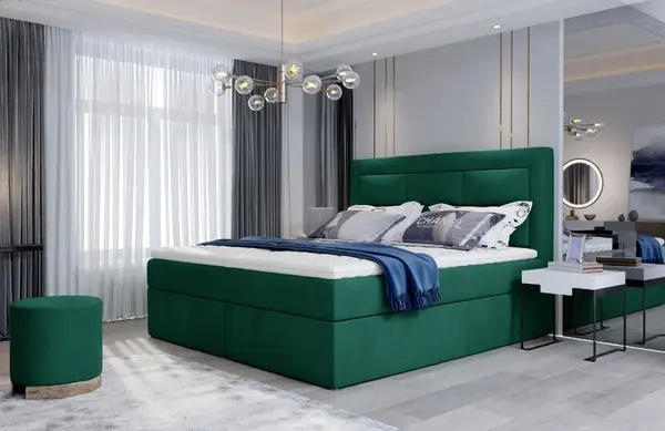 Boxspring Vivre Rozměr: 140 x 200 cm, látka: Monolith 37