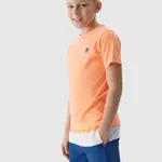 Chlapecké plážové šortky typu boardshorts 4F - oranžové