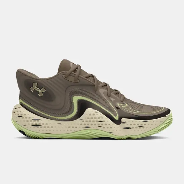 Under Armour Unisexové boty UA Spawn 6 Mid CAMO - unisex