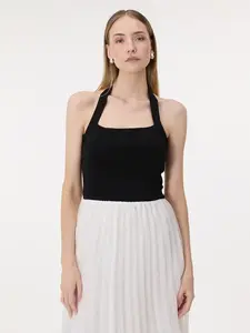 Černý dámský top bez rukávů ORSAY