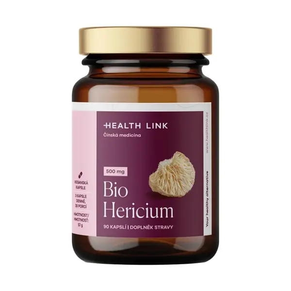 HEALTH LINK Hericium BIO 90 kapslí
