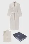 Župan PERLA + ručník + osuška + dárkový box XL Smetanová
