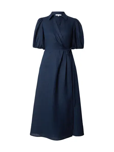 TOMMY HILFIGER Šaty 'Pure Relaxed Midi Wrap'  námornícka modrá