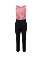 Orsay Růžovo-černý dámský květovaný overal - Dámské