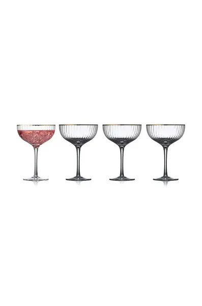 Lyngby Glas  Sada sklenic na šampaňské  Palermo 315 ml 4-pack