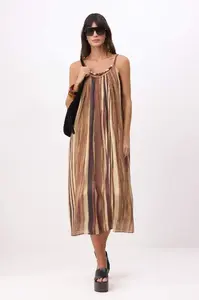 Trendyol Letné šaty  krémová / hnedá / hrdzavohnedá / antracitová