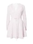 GLAMOROUS Šaty  zelená / fuksia / biela