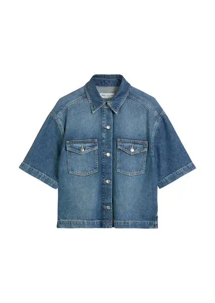 Marc O'Polo Prechodná bunda  modrá denim