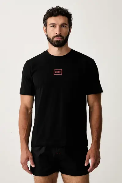 HUGO  dvoudílné pyžamo pánské s bavlnou SOREN SHORT SET