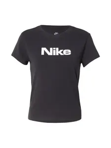 Nike Sportswear Tričko 'Chill Knit'  čierna / biela