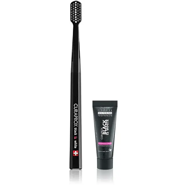 Curaprox Black is White sada zubní péče
